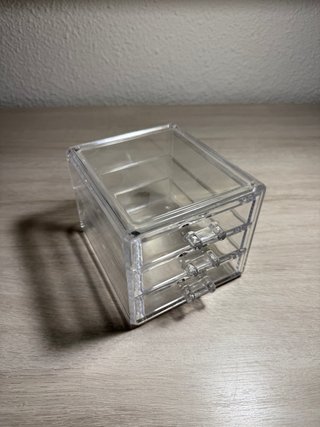 Organizador Maquillaje Transparente 3 Cajones