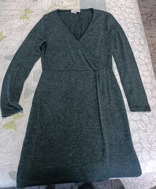 Vestido verde de lana