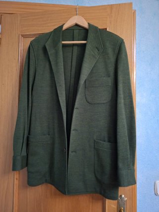 Americana / Blazer Punto Hombre Verde Oliva