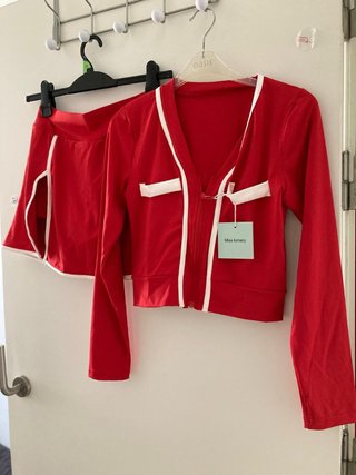 Conjunto Rojo de Dos Piezas