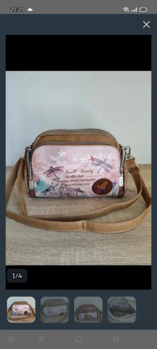 Bolso Sweet Candy Marrón y Rosa