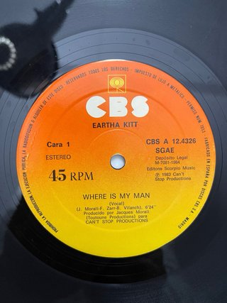 Eartha Kitt - Where Is My Man Maxi Single 1983