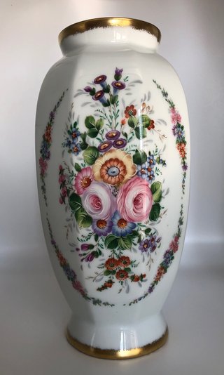 Vaso Porcelaine de France dipinto a mano