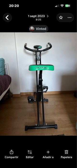 Bicicleta Estática Plegable Cecotec