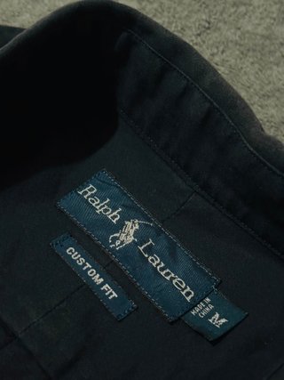 Camisa Polo Ralph Lauren Vintage Big Logo Azul