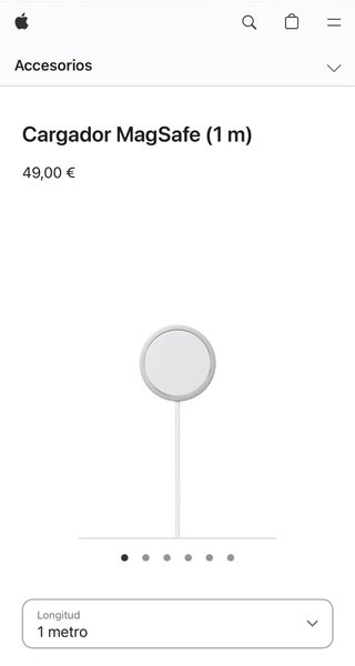 Cargador MagSafe Apple 1m