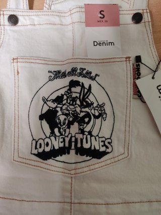 Mono blanco NUEVO Looney Tunes Talla S