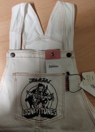 Mono blanco NUEVO Looney Tunes Talla S