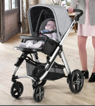 Carrito Bebé Bebecar Gris