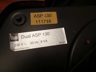 Tocadiscos Dual ASP 130