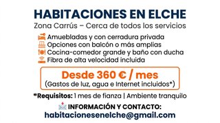 Habitaciones en Elche