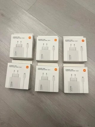 Lote de 6 cargadores Xiaomi 120W HyperCharge Comb