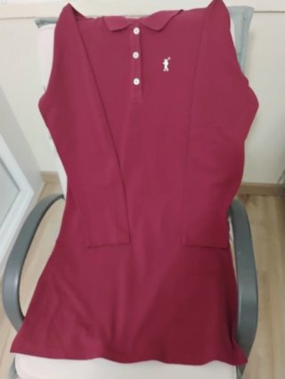 Vestido Polo Club Burdeos