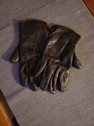 Guantes de cuero mujer. Marrón chocolate.