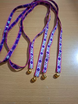 Lligacames fallero adulto morado y dorado