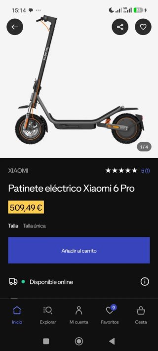 Patinete Eléctrico Xiaomi 6 Pro