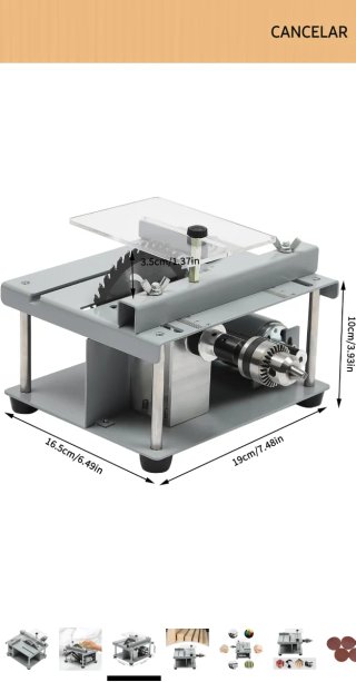 Minisierra Circular de Mesa 12V
