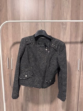 Chaqueta corta estilo tweed