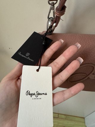 Mala Pepe Jeans Couro Rosa Tiracolo