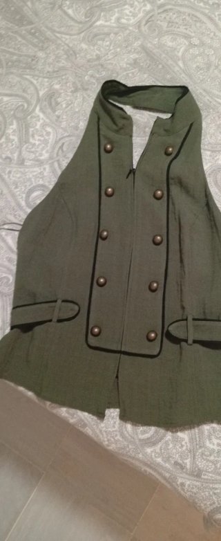 Chaleco Verde Militar Vintage
