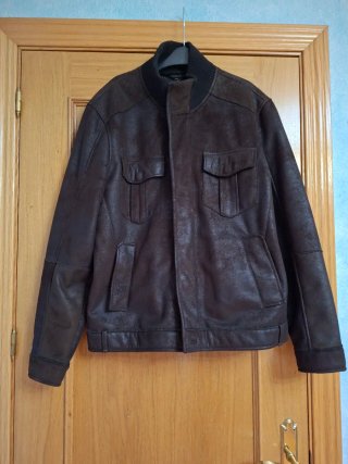 Cazadora Aviador Hombre Marrón