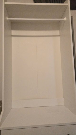 Guardaroba aperto HAUGA IKEA bianco