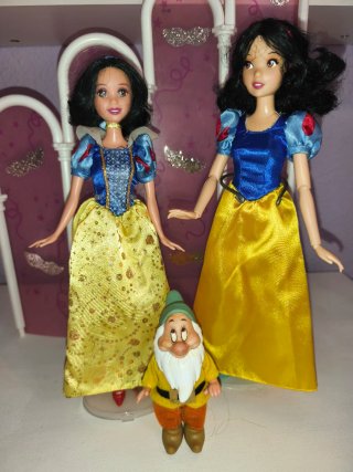 Lote de 2 Muñecas Blancanieves y Enanito