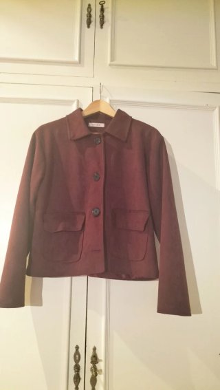 Chaqueta corta de ante