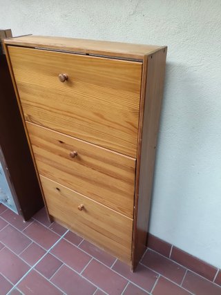 Scarpiera slim in legno 64x114x15