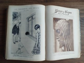 Libro antiguo de 9 revistas Blanco y Negro 1930