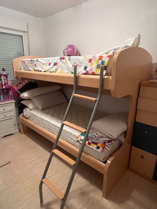 Litera con cama supletoria
