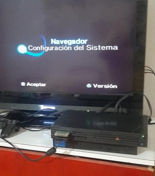 Consola PlayStation 2 Fat Negra 2 mandos y pistola