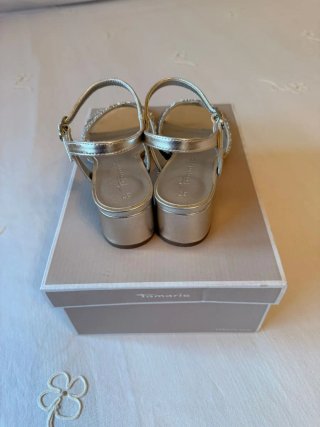 Sandalias fiesta Tamaris Plata Talla 37
