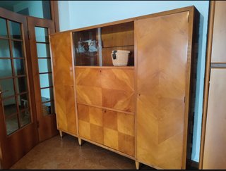 Mobile soggiorno contenitore in legno vintage.