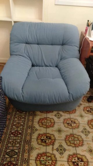 VENDO BUTACA TELA EN AZUL 65€