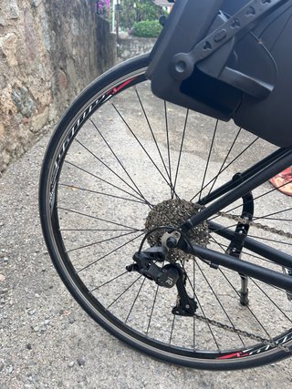 Bicicleta Híbrida Aluminio + Silla Niños