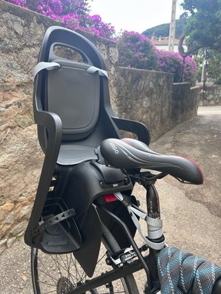 Bicicleta Híbrida Aluminio + Silla Niños