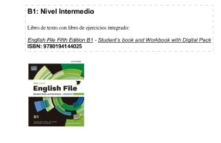 English File 5th Edition B1. Student's Book and...