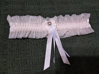 Liga de Novia Blanca Encaje