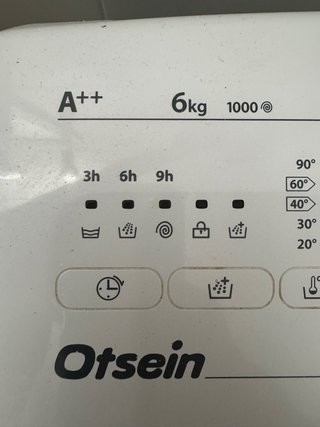 Lavadora Otsein A++ 6kg 1000rpm
