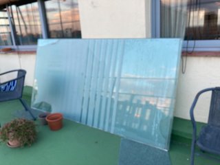 Mampara Corredera de Cristal (6 Piezas)