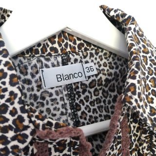 Camisa Vintage Estampado Leopardo Talla S