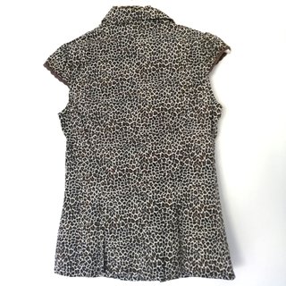 Camisa Vintage Estampado Leopardo Talla S