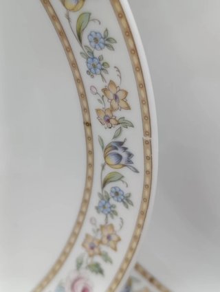 Set platos llanos porcelana Santa Clara