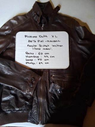 Chaqueta de Piel de Cordero Massimo Dutti XL