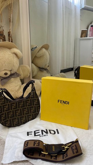 Borsa Fendi Marrone e Oro