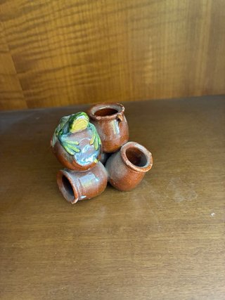 Palillero Barro Artesanal Rana