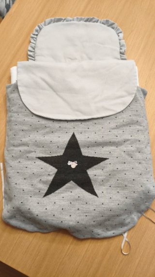 Saco capazo Uzturre gris estrellas