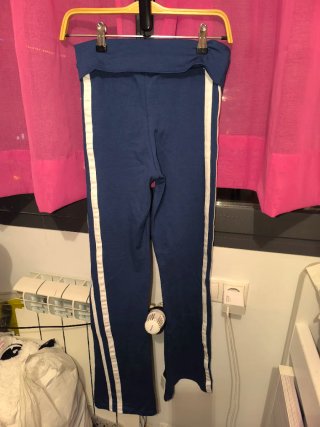 Mallas Azules con Franja Blanca Zara