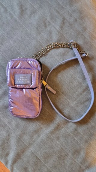 Bolso porta móvil fiesta lila